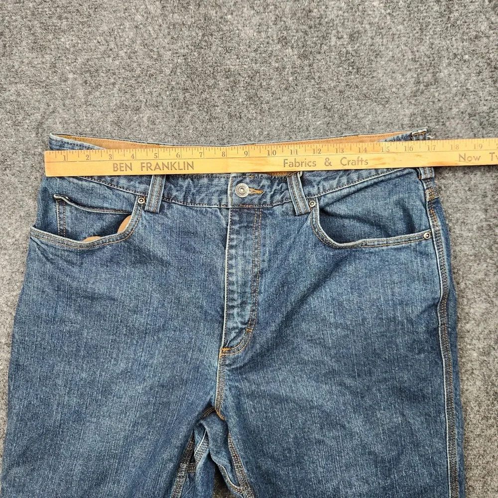 Duluth Trading Co Jeans Mens 36x30 Blue Flex Ballroom Stretch‎ Denim Workwear